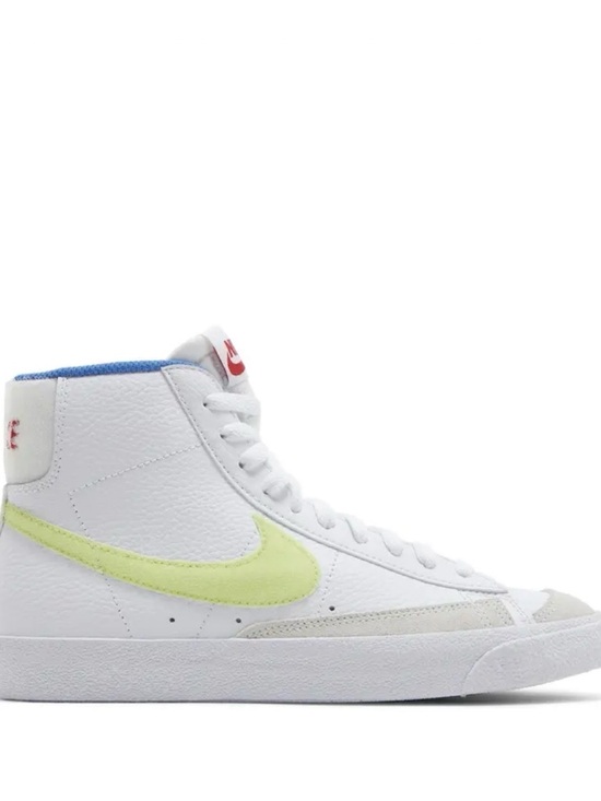 Nike Other - Nike White High-Top Sneakers with Pale Lime Swoosh